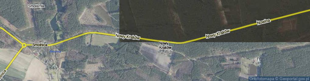 Zdjęcie satelitarne Nowy Kraków ul.